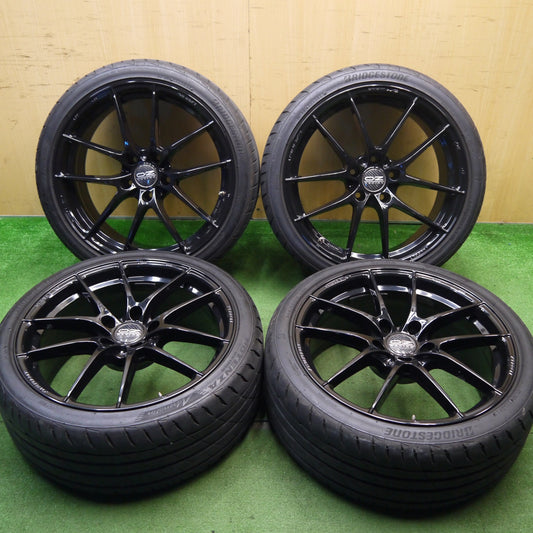 バリ溝！22年！キレイ！9.5分★BMW 等 O・Z RACING Leggera HLT 245/35R19 ブリヂストン ポテンザ RE004 19インチ OZ レッジェーラ PCD120/5H★5051204Hノ