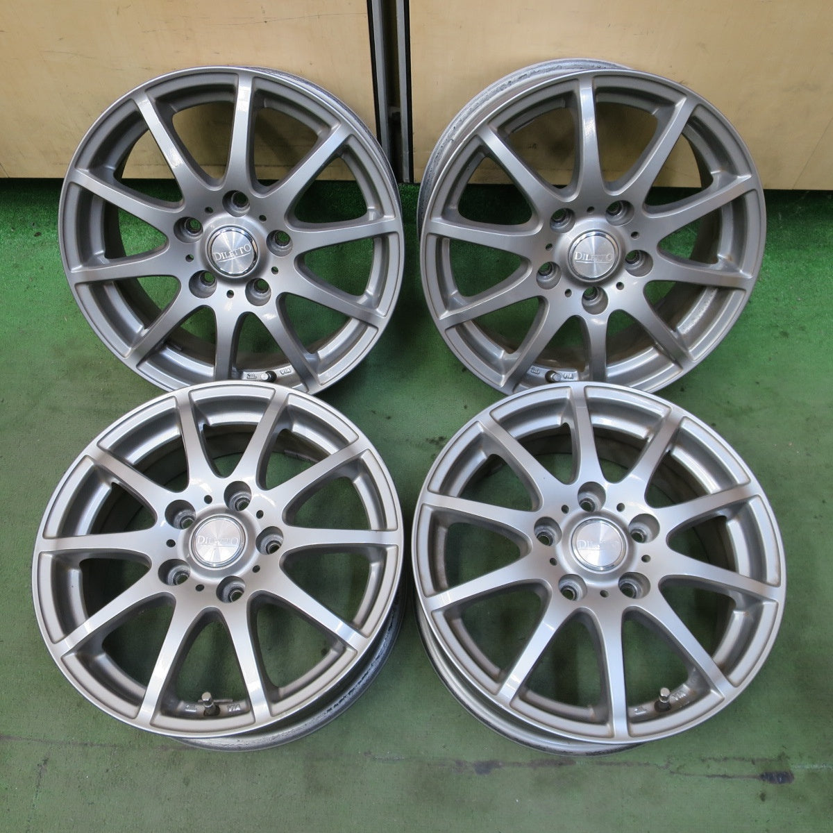 4本価格◎DILETTO 15インチ ホイール ディレット 15×6J PCD114.3/5H◎6080101NGホ