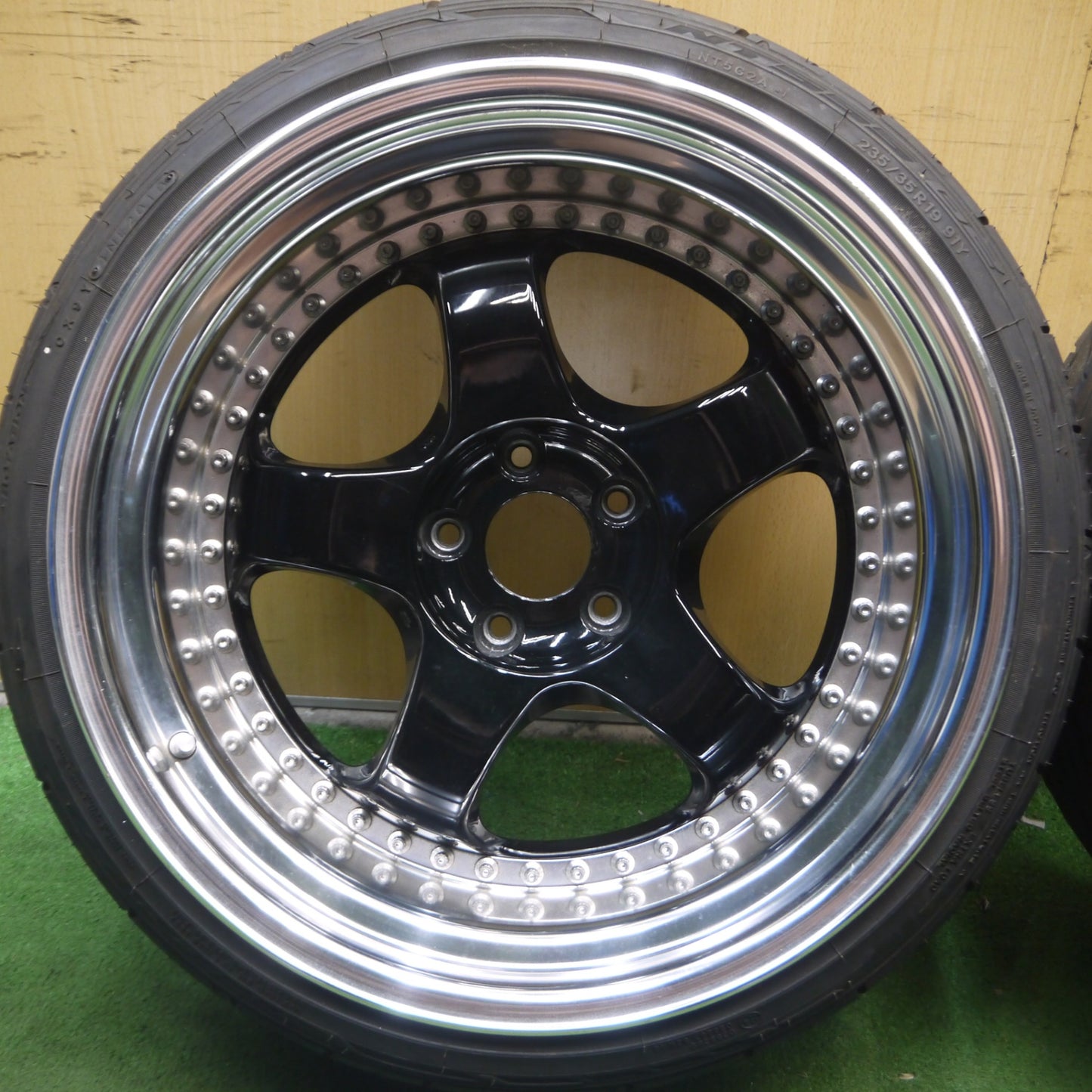 *送料無料* バリ溝！8.5分★WORK MEISTER S1 MSTN/3P 215/35R19 235/35R19  ニットー NT555 G2 ワーク マイスター PCD114.3/5H★4071002Hノ