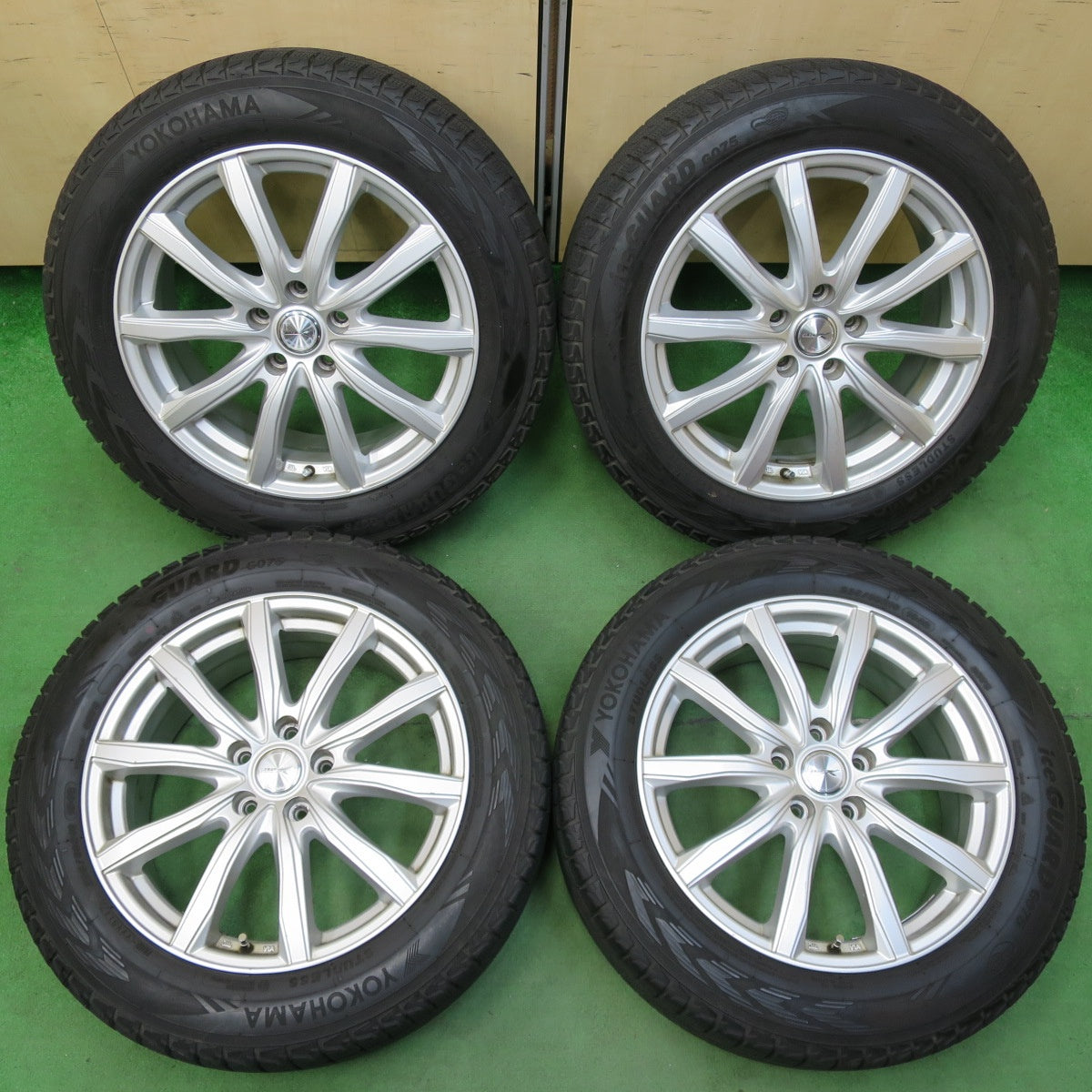 [送料無料] 4本価格★スタッドレス 225/60R18 ヨコハマ アイスガード G075 JOKER ジョーカー 18インチ PCD114.3/5H★5010307イス