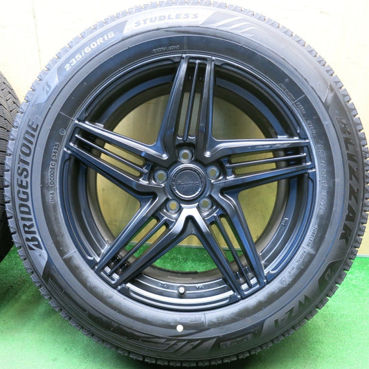 バリ溝!25年!ほぼ10分◎スタッドレス 235/60R18 ブリヂストン ブリザック WZ-1 GLAMIC LX-S グラミック 18インチ PCD114.3/5H レクサス トヨタ 専用◎6100406HAス
