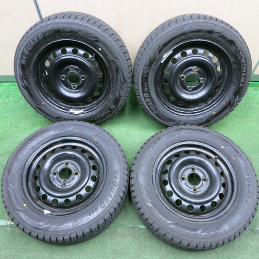 *送料無料* バリ溝！22年！9.5分以上★スタッドレス 175/65R14 ヨコハマ アイスガード iG60 スチール ホイール 14インチ PCD100/4H★4052501HAス