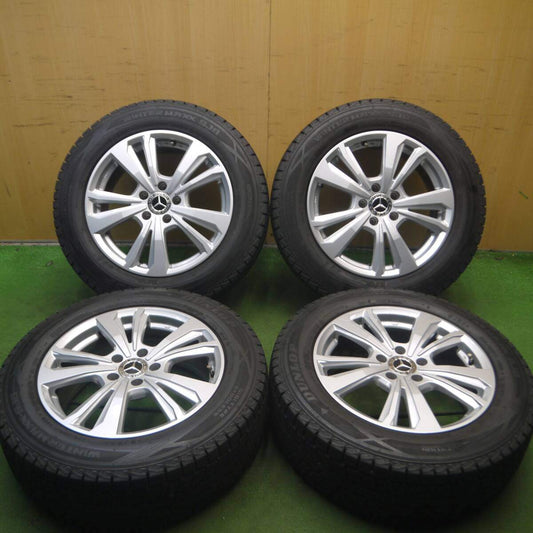 バリ溝！21年！綺麗！9.5分以上★ベンツ等 smartline 365 225/60R17 スタッドレス ダンロップ SJ8 PCD112/5H★4071903Hス
