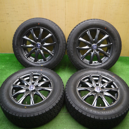 [送料無料] バリ溝！22年！キレイ！9.5分★プリウス 等 195/65R15 スタッドレス グッドイヤー アイスナビ7 D.O.S. DOS 15インチ PCD100/5H★5010615Hス