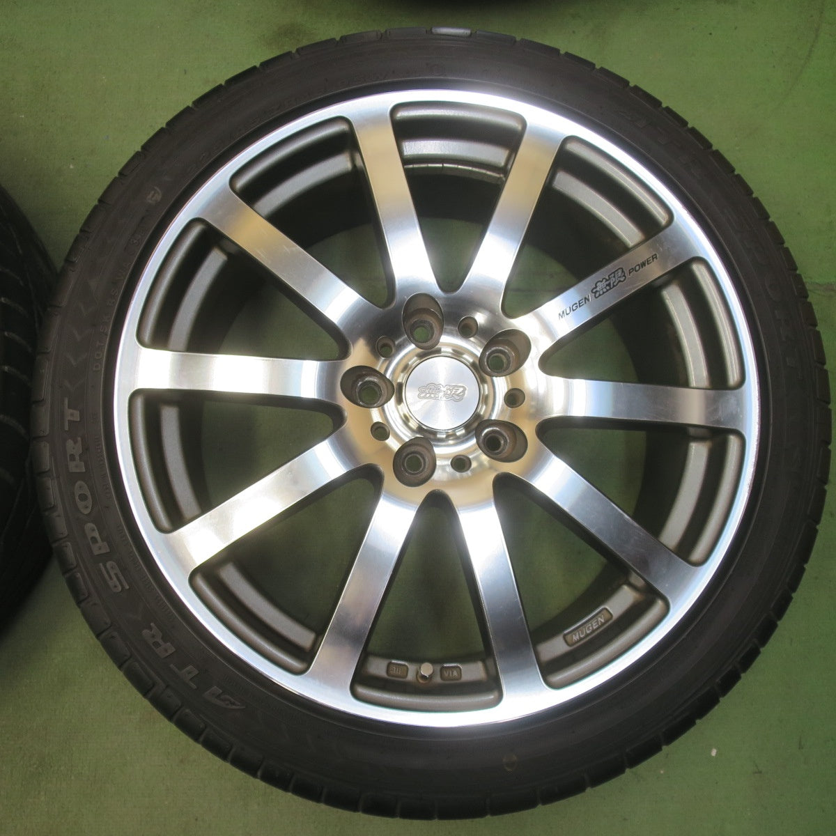 バリ溝！9分◎無限 MUGEN POWER NR 225/45R18 ATR SPORT ATRスポーツ 18インチ PCD114.3/5H◎6101704イノ