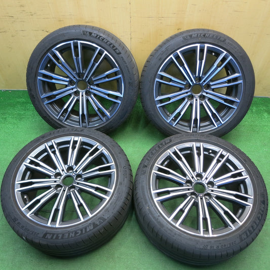 キレイ★BMW 3シリーズ G20 G21 Mスポーツ 純正 225/45R18 255/40R18 ミシュラン パイロットスポーツ4 ZP 18インチ PCD112/5H★6041105HAノ