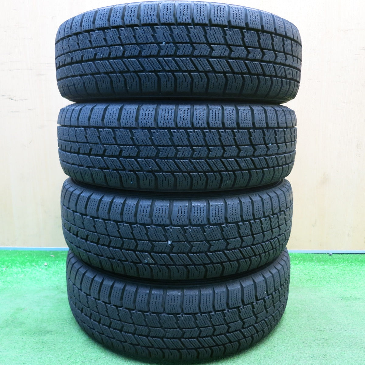 超バリ溝！ほぼ10分★スタッドレス 155/65R13 グッドイヤー アイスナビ8 GRETTE 社外 アルミ 13インチ PCD100 110 114.3/4H マルチ★6040509HAス