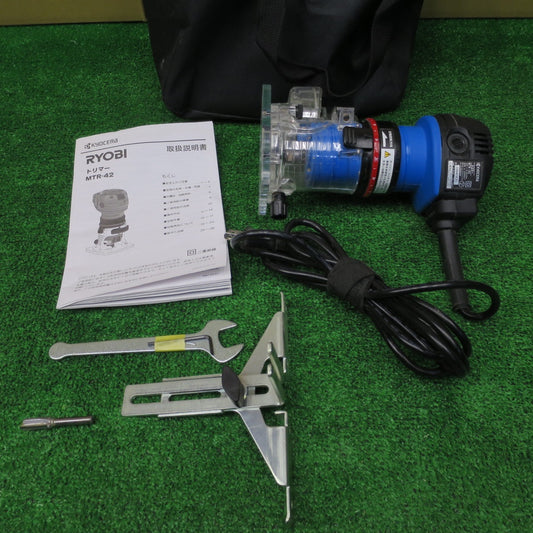 [送料無料] ◆京セラ トリマー MTR-42 電動 工具 軸径 6mm コード式 リョービ KYOCERA◆