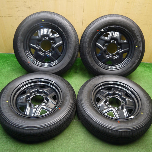 新車外し！24年★スズキ JB64 ジムニー 純正 スチール 175/80R16 ブリヂストン デューラー H/L 852 16インチ PCD139.7/5H★5041104Hノ