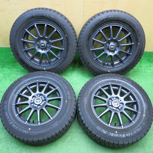 バリ溝！24年！キレイ！ほぼ10分★プリウス 等 195/65R15 スタッドレス オートバックス ノーストレック N5 TEAD テッド 15インチ PCD100/5H★5110622HAス