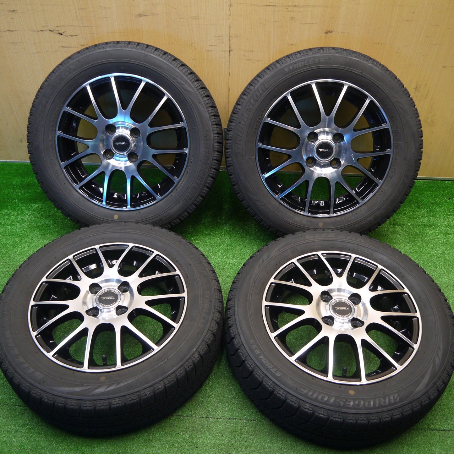 キレイ★スタッドレス 165/65R14 ブリヂストン ブリザック VRX TOPRUN トップラン 14インチ ソリオ ハスラー 等 PCD100/4H★5102905Hス