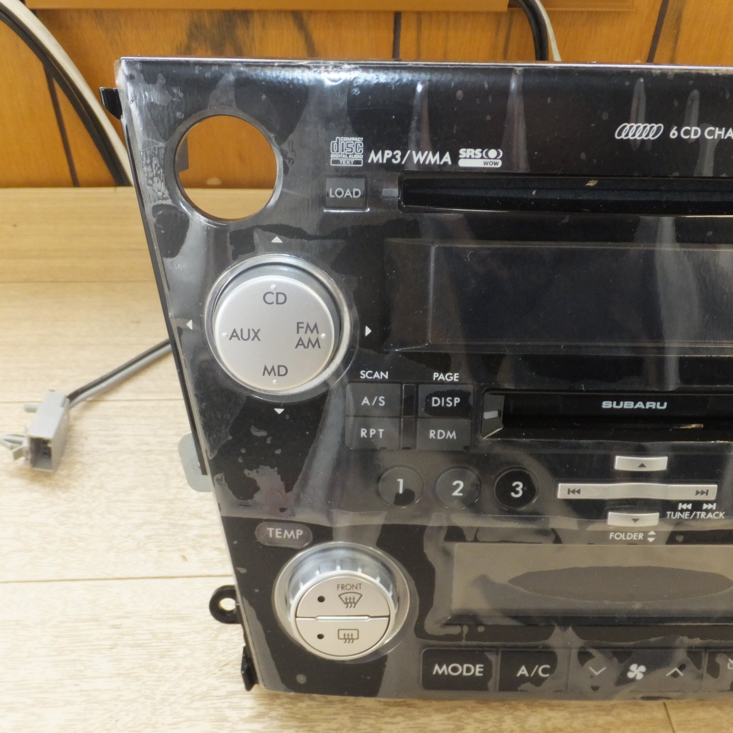 [送料無料] 新車外し★ケンウッド製 スバル 純正 レガシィ BP5 カーオーディオ GX206JEF2　6CD CHANGER★