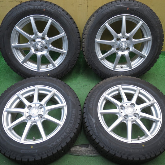 バリ溝！23年！キレイ！9.5分★スタッドレス 175/65R15 ダンロップ ウインターマックス WM02 ravrion ラブリオン 15インチ PCD100/4H★5081111NJス