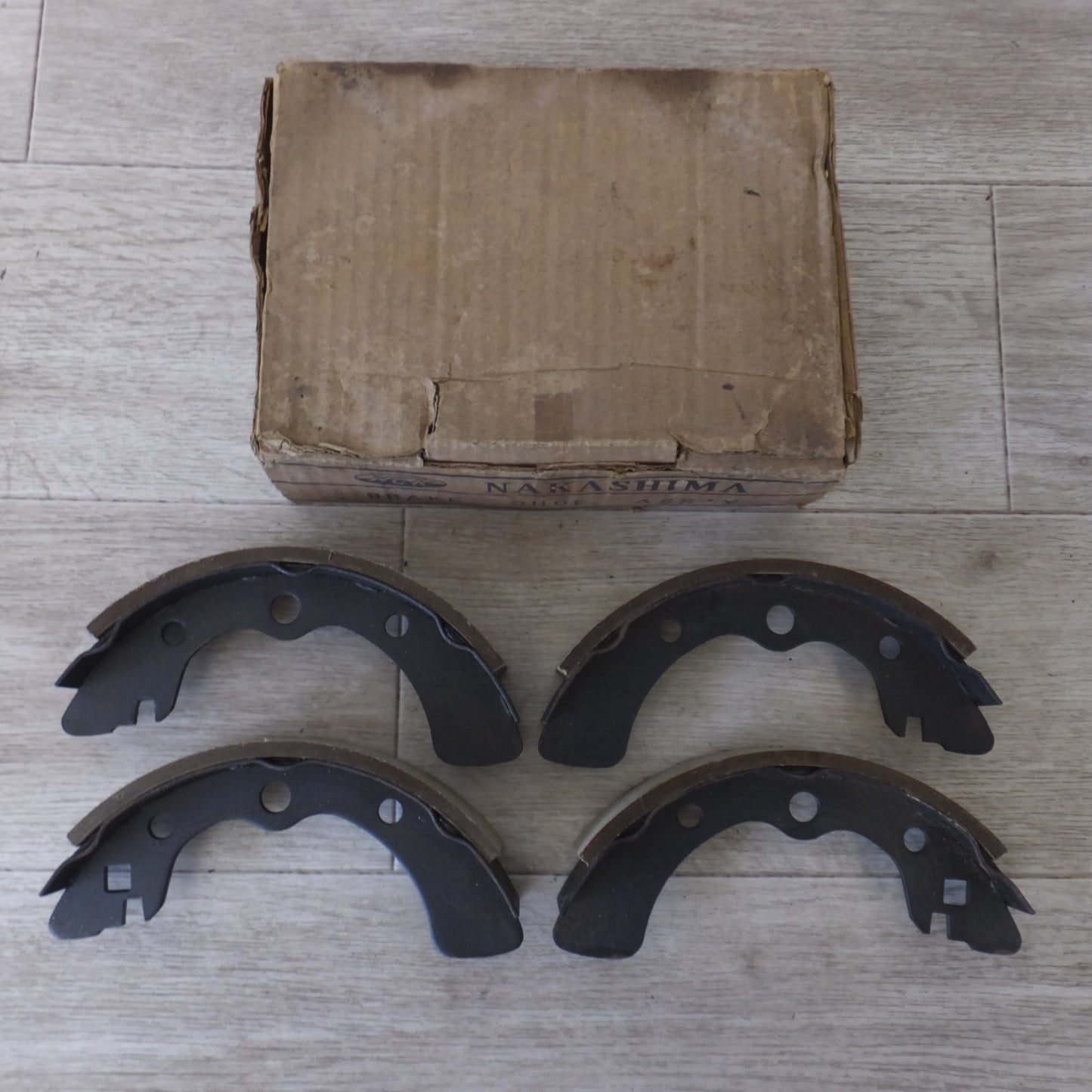 [送料無料] 未使用★ナカシマ NAKASHIMA ホンダ ライフ N Z ブレーキシュー H0-504 4枚 1SET　旧車 当時物 昭和レトロ★