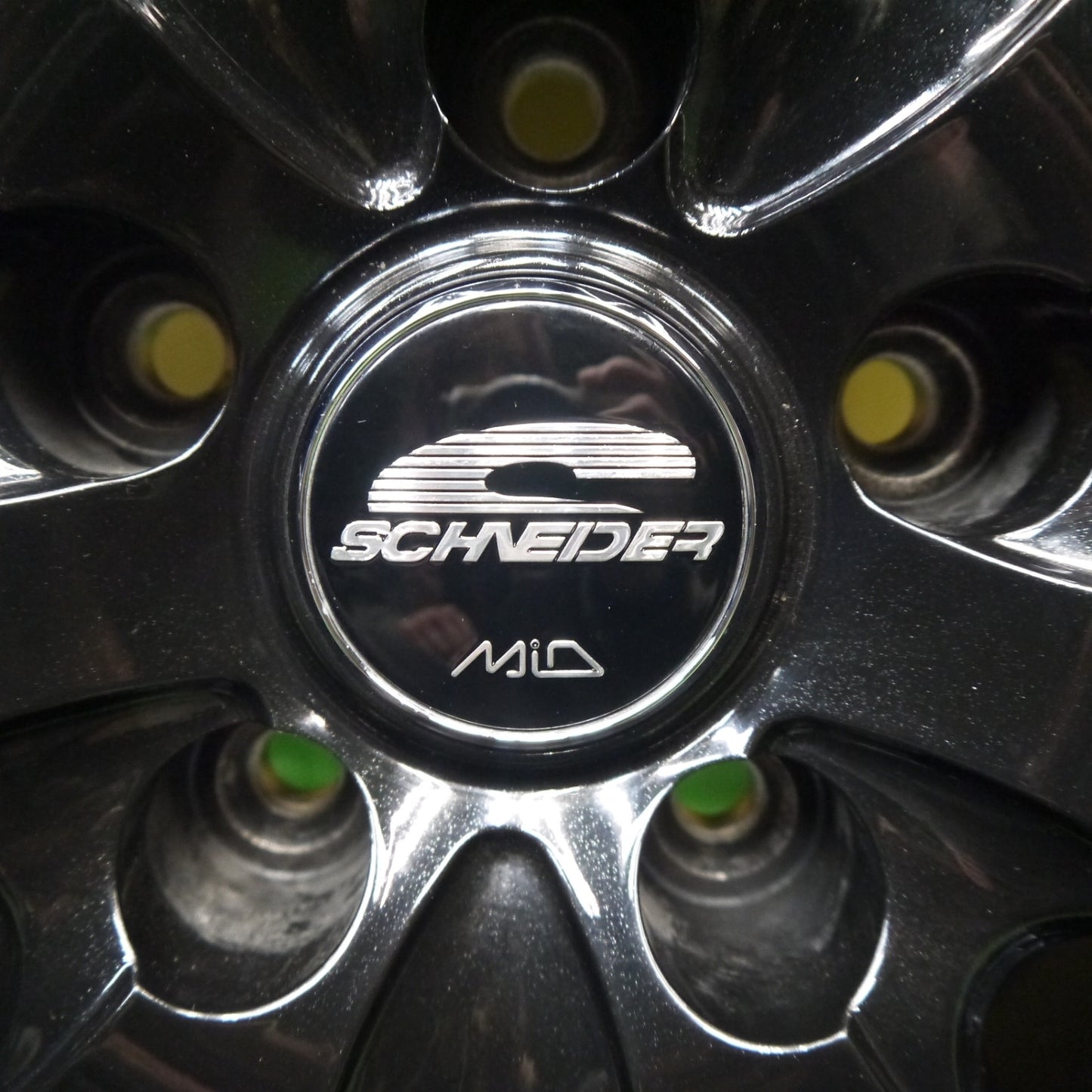 バリ溝！22年！キレイ！9.5分★スタッドレス 205/60R16 ダンロップ ウインターマックス WM02 SCHNEIDER MiD シュナイダー 16インチ PCD114.3/5H★6030301Hス
