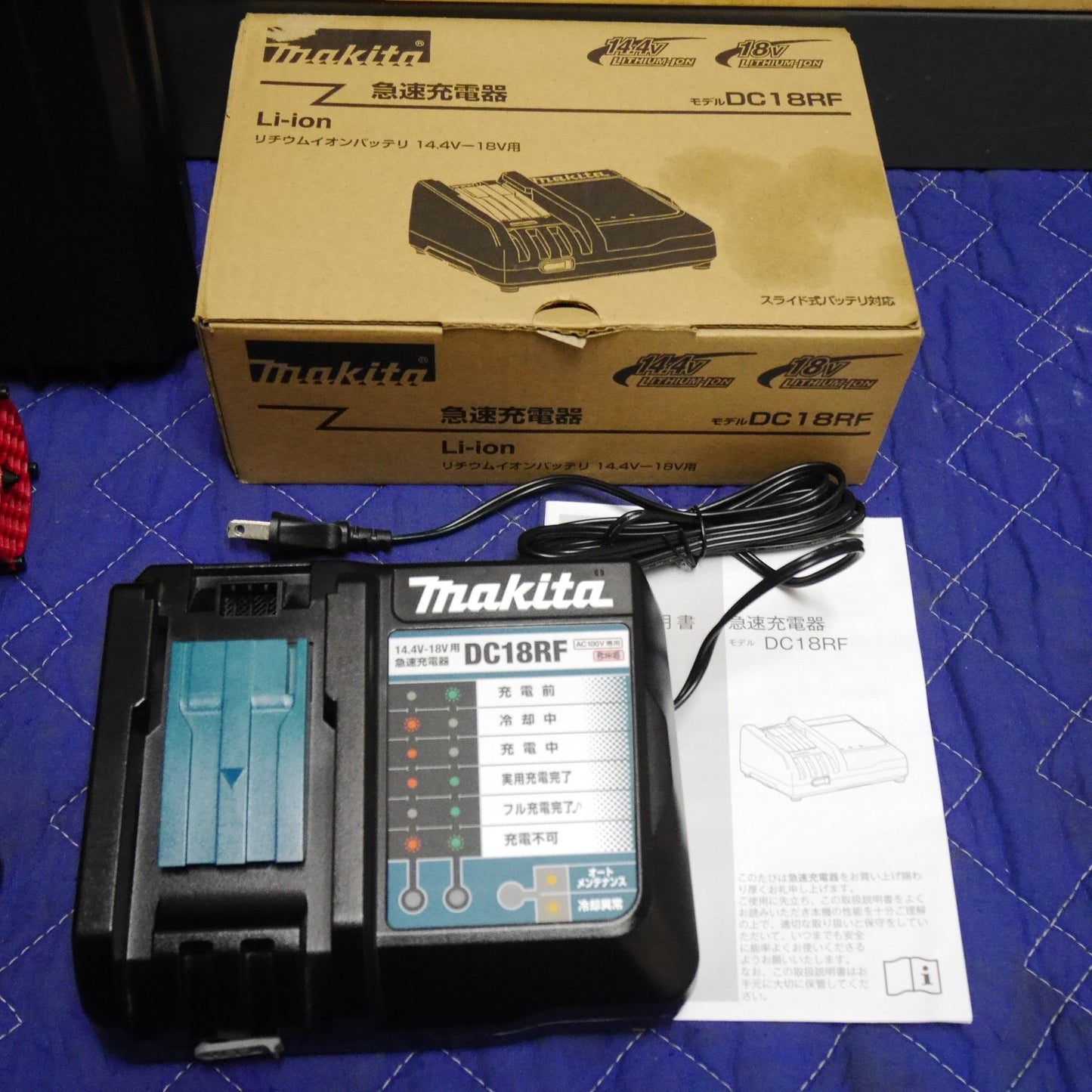 [送料無料] キレイ！充電回数6回☆AERO TOOLS 電動 ジェット ブロワー MK-1 マキタ リチウム イオン バッテリー BL1860B 18V 急速 充電器 DC18RF 互換☆
