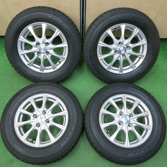 *送料無料* バリ溝！キレイ！9.5分★スタッドレス 185/70R14 トーヨー ガリット G5 NEXTA ネクスタ 14インチ PCD100/4H★4052402イス