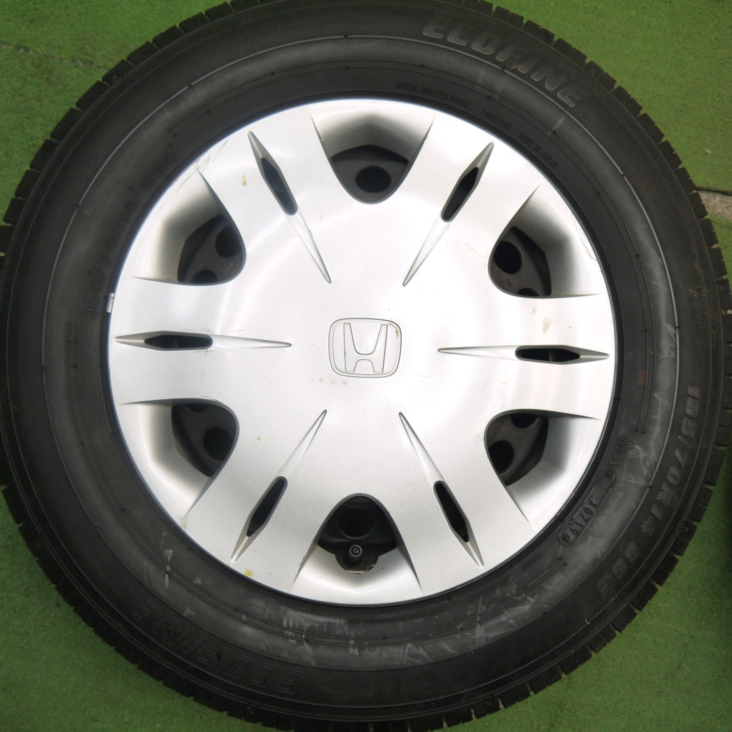 4本価格★ホンダ フリード 純正 スチール 185/70R14 エコファイン ヨコハマ エコス ES31 14インチ PCD100/4H★5051402Hノ