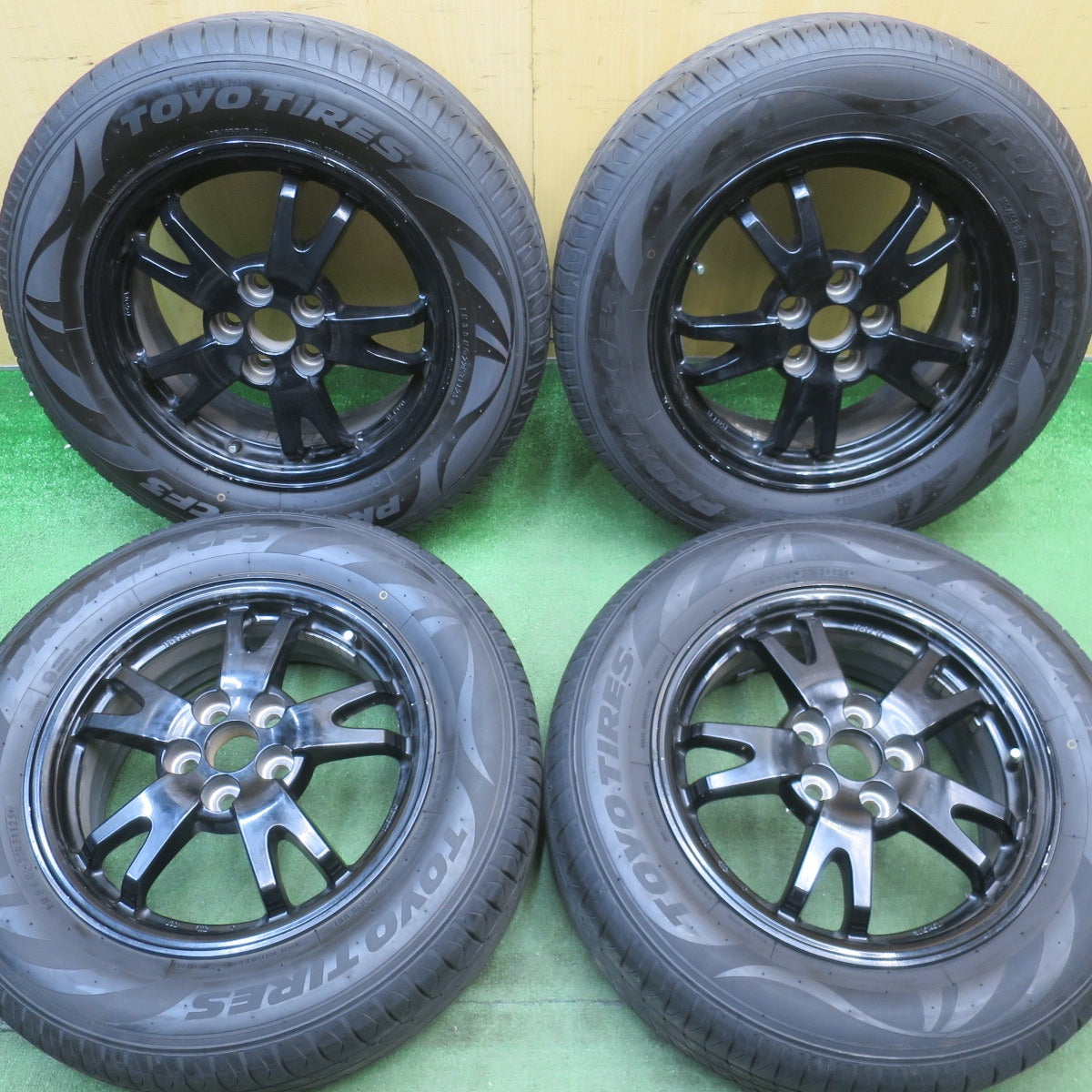 バリ溝！25年！9.5分★トヨタ 30系 プリウス 純正 195/65R15 トーヨー プロクセス CF3 15インチ PCD100/5H★6051305NJノ