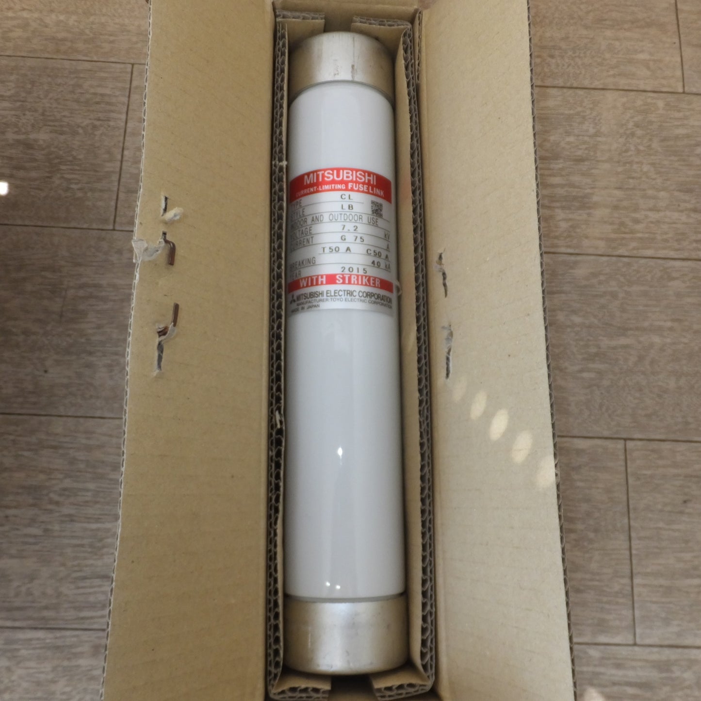 [送料無料] 未使用★三菱 MITSUBISHI 電力ヒューズ 限流ヒューズ CL-LB 7.2kV G75A T50A C50A 3本入 + 単品1本　計 4本 セット★