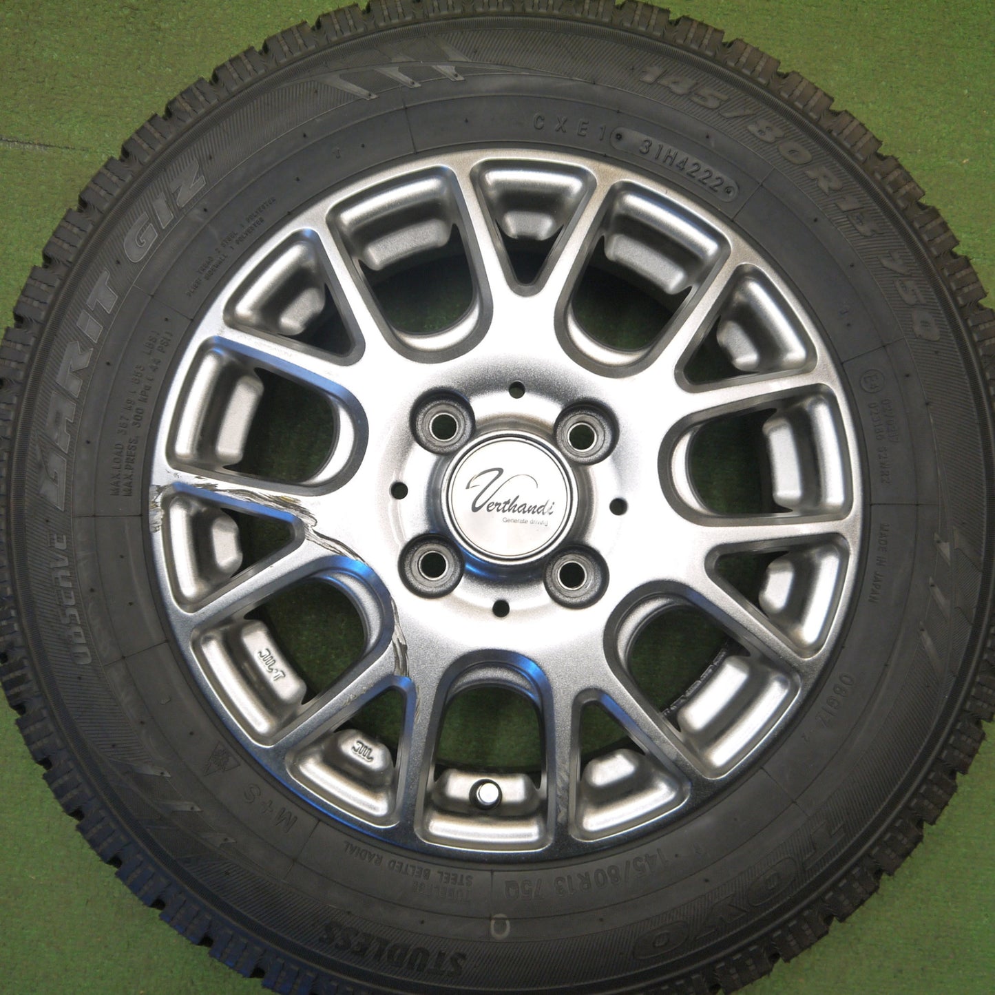 バリ溝！22年！ほぼ10分★スタッドレス 145/80R13 トーヨー ガリット GIZ Verthandi ヴェルザンディ 13インチ PCD100/4H★6031707Hス