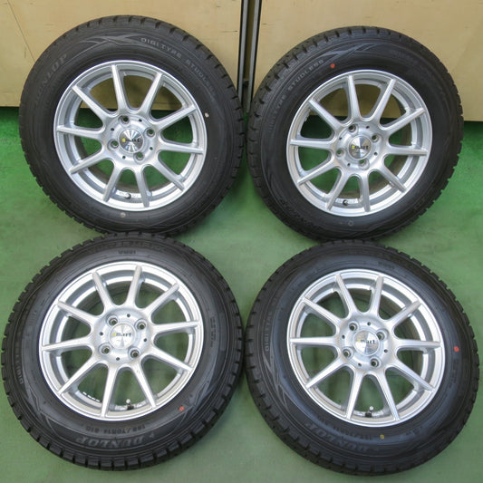 バリ溝！キレイ！9.5分以上◎スタッドレス 165/70R14 ダンロップ ウインターマックス WM01 smart MANARAY SPORT スマート マナレイ スポーツ 14インチ PCD100/4H◎6071805イス