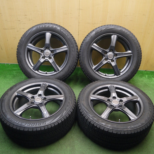 バリ溝！キレイ！9.5分★スタッドレス 215/55R17 ブリヂストン ブリザック VRX2 TOPRUN トップラン 17インチ PCD114.3/5H★6021807Hス