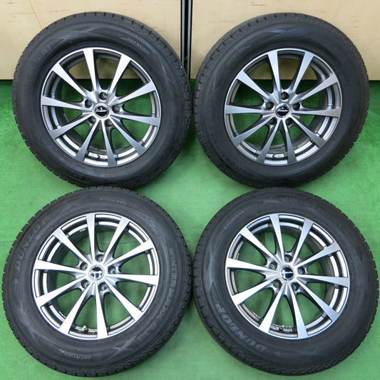 バリ溝！キレイ！9分★スタッドレス 225/65R17 ダンロップ ウインターマックス SJ8 Exceeder PCD114.3/5H★4052002イス