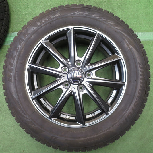 バリ溝!24年!キレイ!9分◎スタッドレス 215/60R16 ブリヂストン ブリザック VRX2 ZACK Sport-FT MONZA ザック 16インチ PCD114.3/5H◎6100406NJス