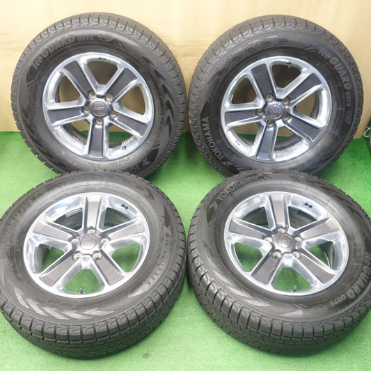 バリ溝！23年！9.5分★JEEP ジープ JL ラングラー アンリミテッド サハラ 純正 265/65R18 スタッドレス ヨコハマ アイスガード G075 18インチ PCD127/5H★6021103KTス