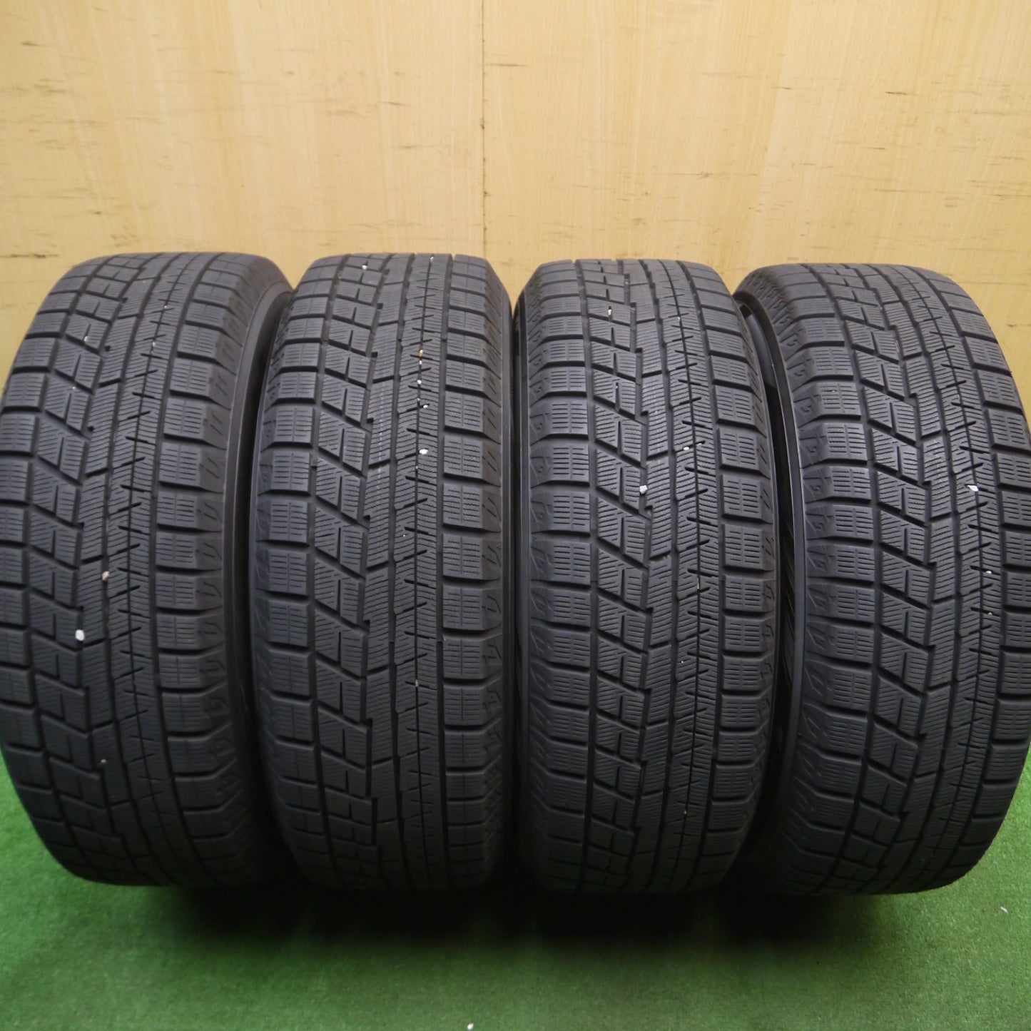 [送料無料] バリ溝！23年！キレイ！9.5分以上★BBS RG368 215/60R16 スタッドレス ヨコハマ アイスガード iG60 16インチ PCD114.3/5H★4121604Hス