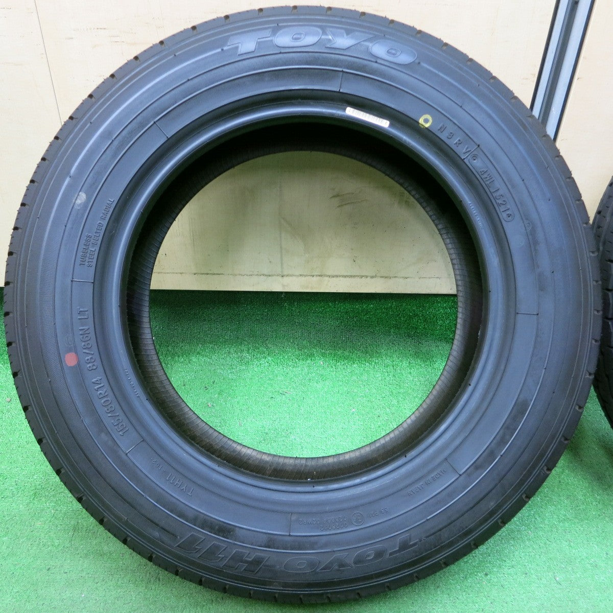 *送料無料* 新車外し！21年★155/80R14 88/86N トーヨー H11 タイヤ 14インチ サクシード プロボックス 等★4052201イノタ