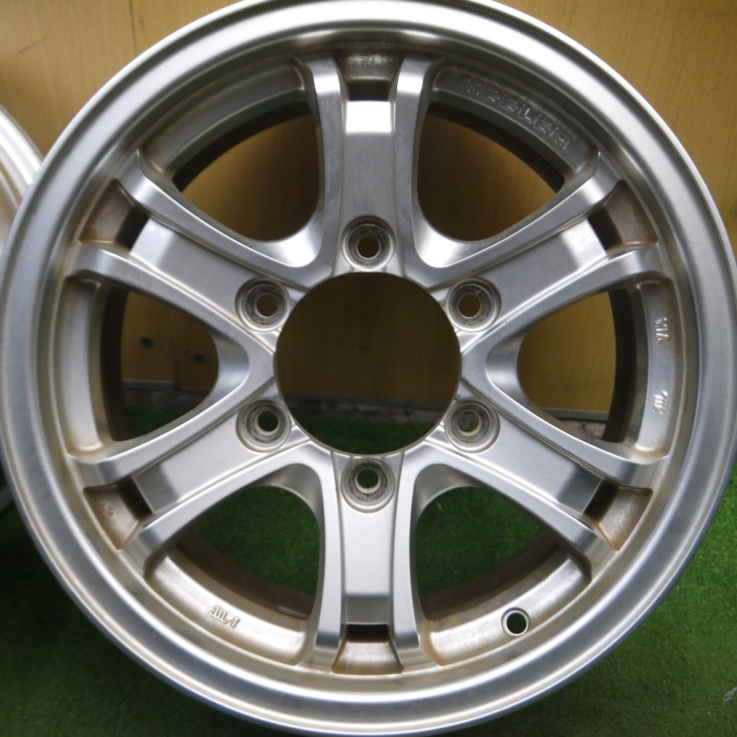 *送料無料* 4本価格★ハイエース 等 KEELER weds 15インチ ホイール キーラー ウェッズ 15×6J PCD139.7/6H★4041210Hホ