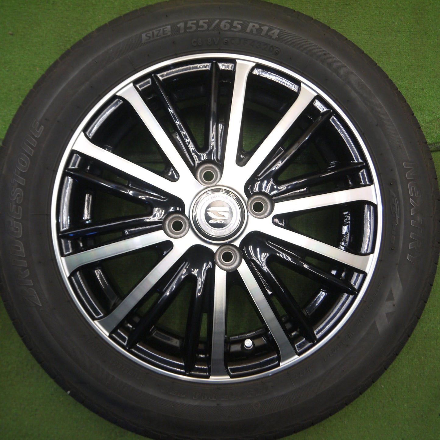 *送料無料* キレイ！20年★155/65R14 ブリヂストン ネクストリー エコピア GYLE 14インチ PCD100/4H★4032708Hノ