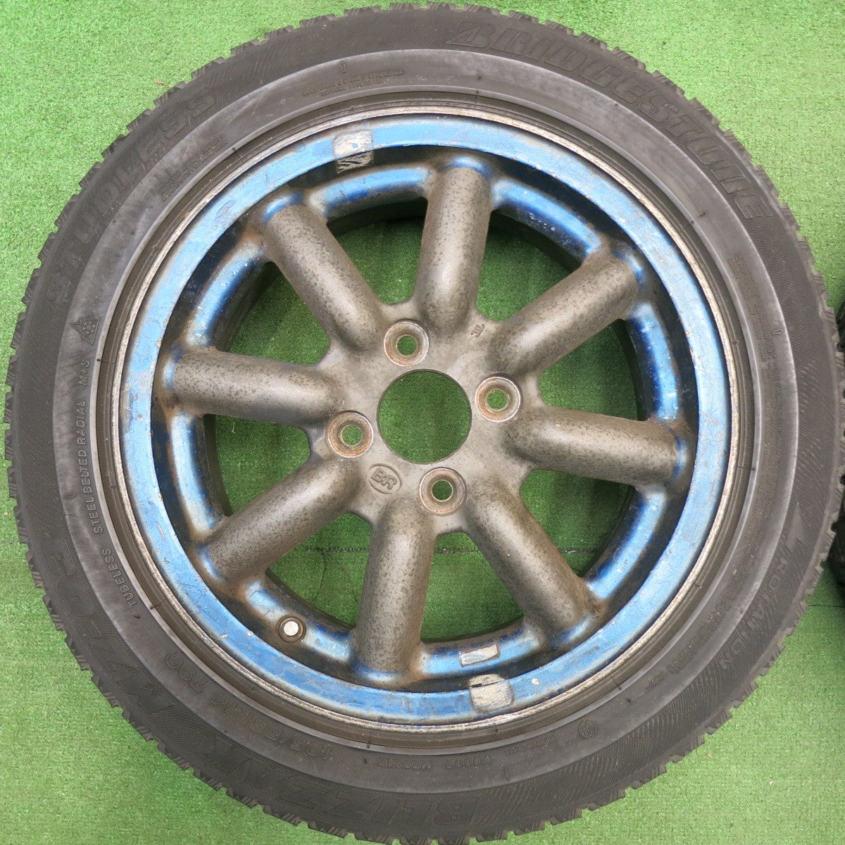 4本価格★BR BLACK RACING 185/55R14 スタッドレス ブリヂストン ブリザック MZ-03 ブラック レーシング 14インチ PCD100/4H★6021506HAス