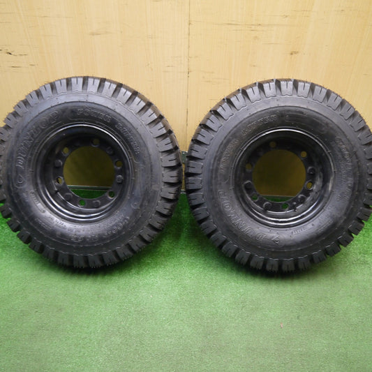 未使用！23年！2本★フォークリフト 6.00-9 10PR ダンロップ POWER LIFTER スチール ホイール PCD180/6H★6011409Hノ