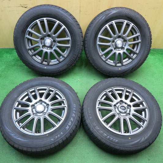バリ溝！9分★スタッドレス 195/65R15 ブリヂストン ブリザック VRX E spider TOPRUN 15インチ PCD114.3/5H★5052007TNス
