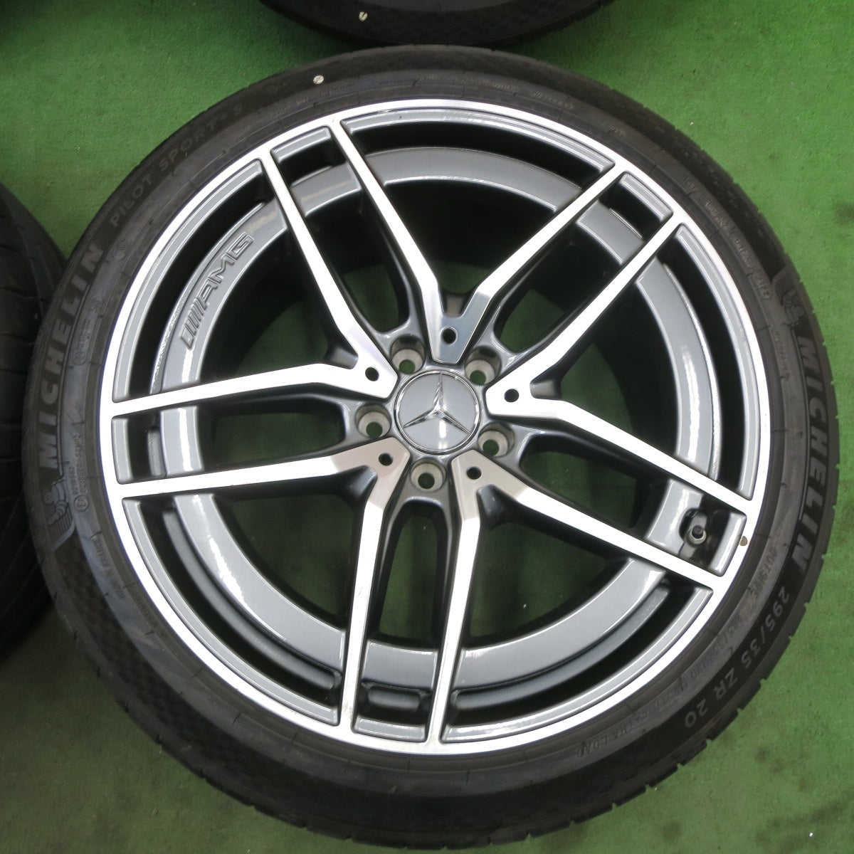 バリ溝！22年！キレイ！9.5分★ベンツ R232 SL43 純正 AMG 265/40R20 295/35R20 ミシュラン パイロットスポーツ4S 20インチ PCD112/5H★6011302ナノ