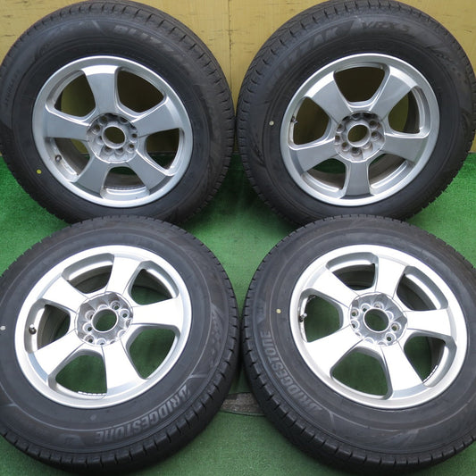 バリ溝！22年！ほぼ10分★スタッドレス 215/65R16 ブリヂストン ブリザック VRX3 社外 アルミ 16インチ PCD 100 114.3/5H マルチ★5053006NJス