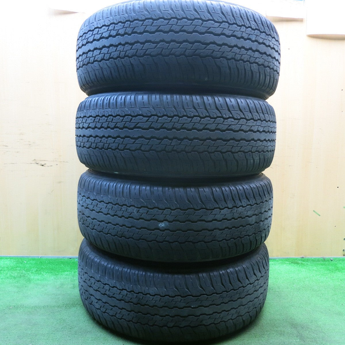 4本価格★トヨタ ハイラックス ブラックラリーエディション 純正 265/60R18 ダンロップ グラントレック AT25 ホワイトレター 18インチ PCD139.7/6H★5042707HAノ