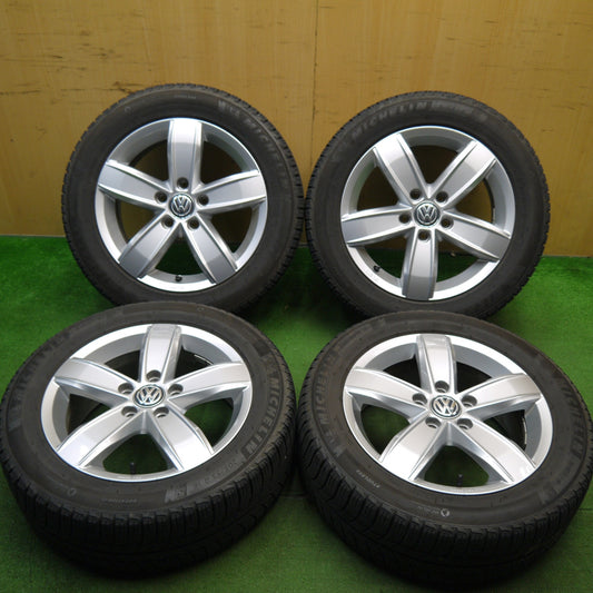 キレイ★ワーゲン ゴルフ 純正 205/55R16 スタッドレス ミシュラン X-ICE3+ 16インチ PCD112/5H★5042207Hス