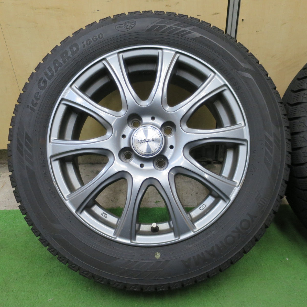 バリ溝！23年！9分◎スタッドレス 175/65R15 ヨコハマ アイスガード iG60 AMALIA アマリア 15インチ PCD100/4H◎6091402NGス