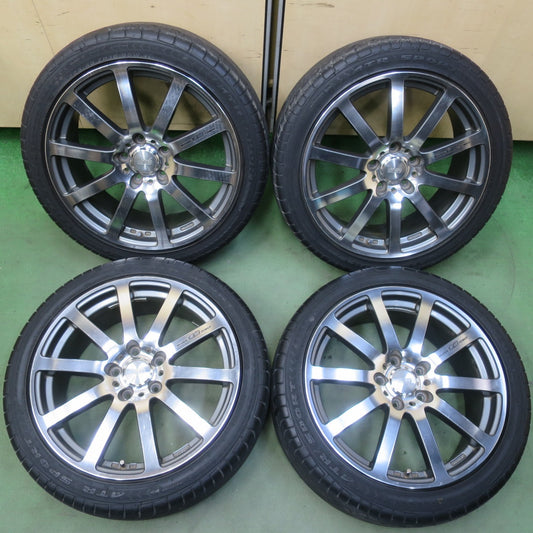 バリ溝！9分◎無限 MUGEN POWER NR 225/45R18 ATR SPORT ATRスポーツ 18インチ PCD114.3/5H◎6101704イノ