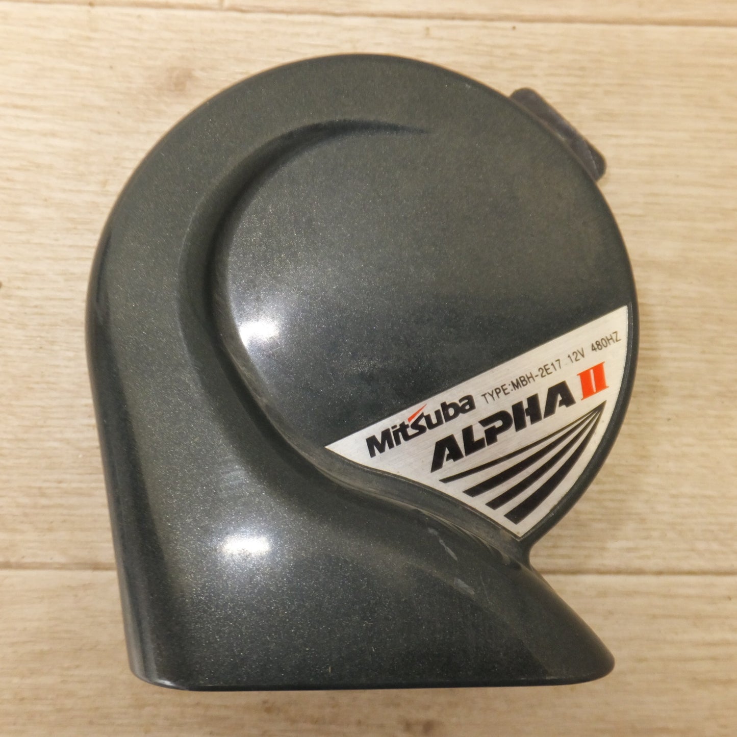 [送料無料] 現状品★ミツバ Mitsuba アルファホーン アルファーII ALPHAII MBH-2E17 グリーン 左 右 セット★