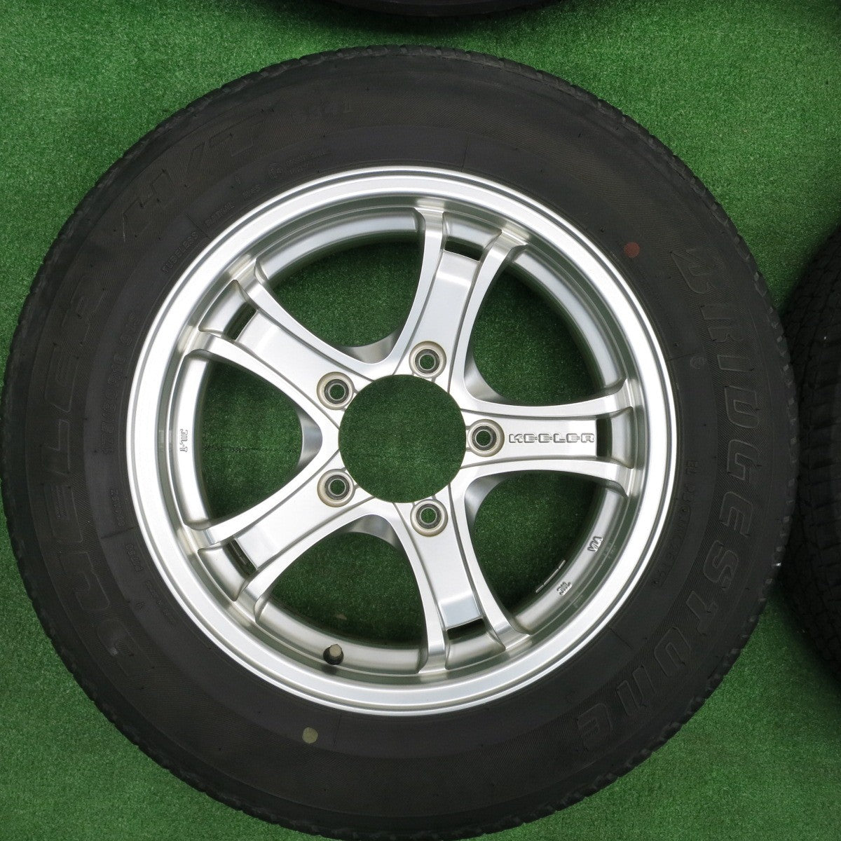 [送料無料] キレイ★ジムニー 等 KEELER 175/80R16 ブリヂストン デューラー H/T 684Ⅱ キーラー 16インチ PCD139.7/5H★4112509TNノ