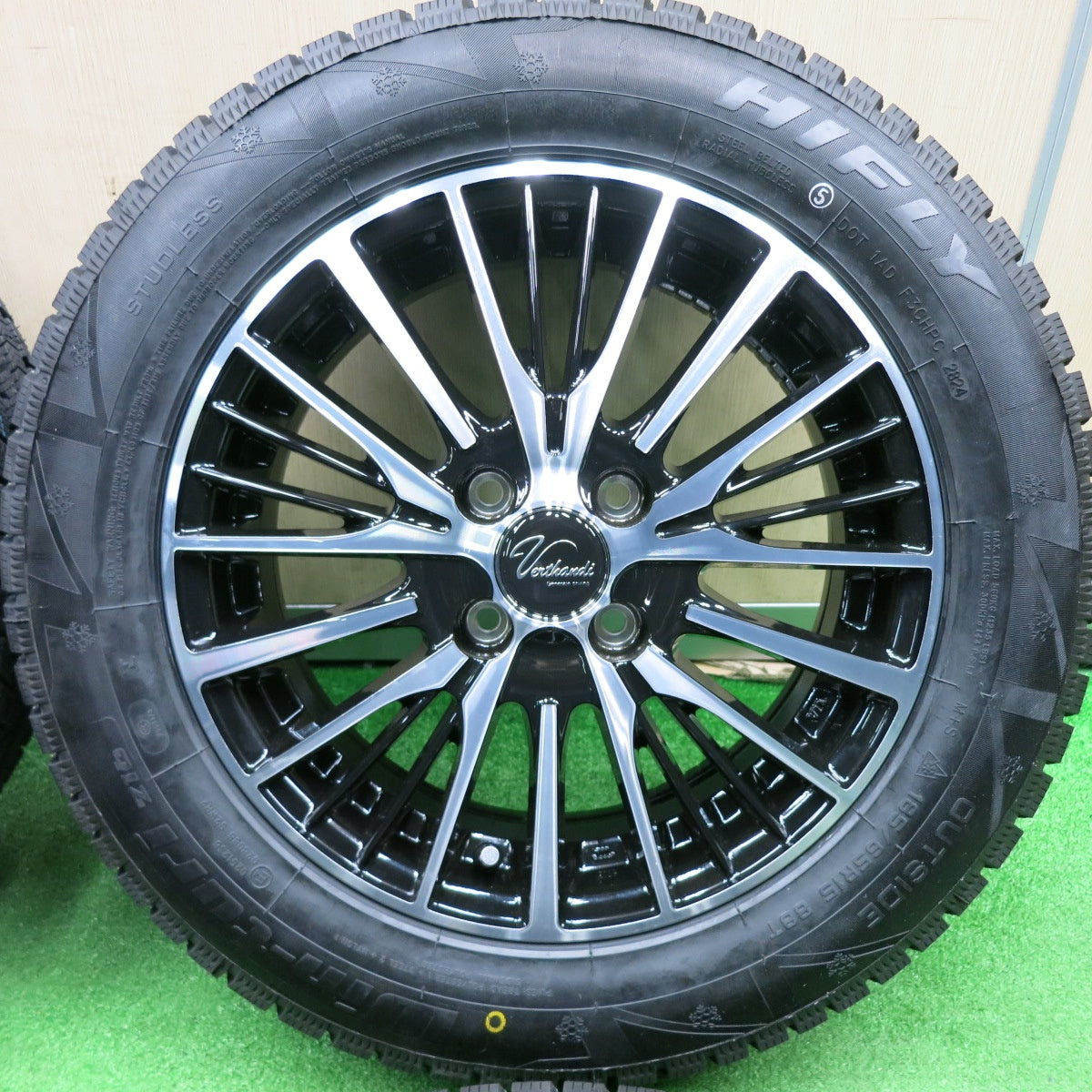 [送料無料] 未使用！24年★スタッドレス 185/65R15 ハイフライ Win-turi 216 Verthandi ヴェルザンディ ヴェルサンディ 15インチ PCD100/4H★4112611TNス