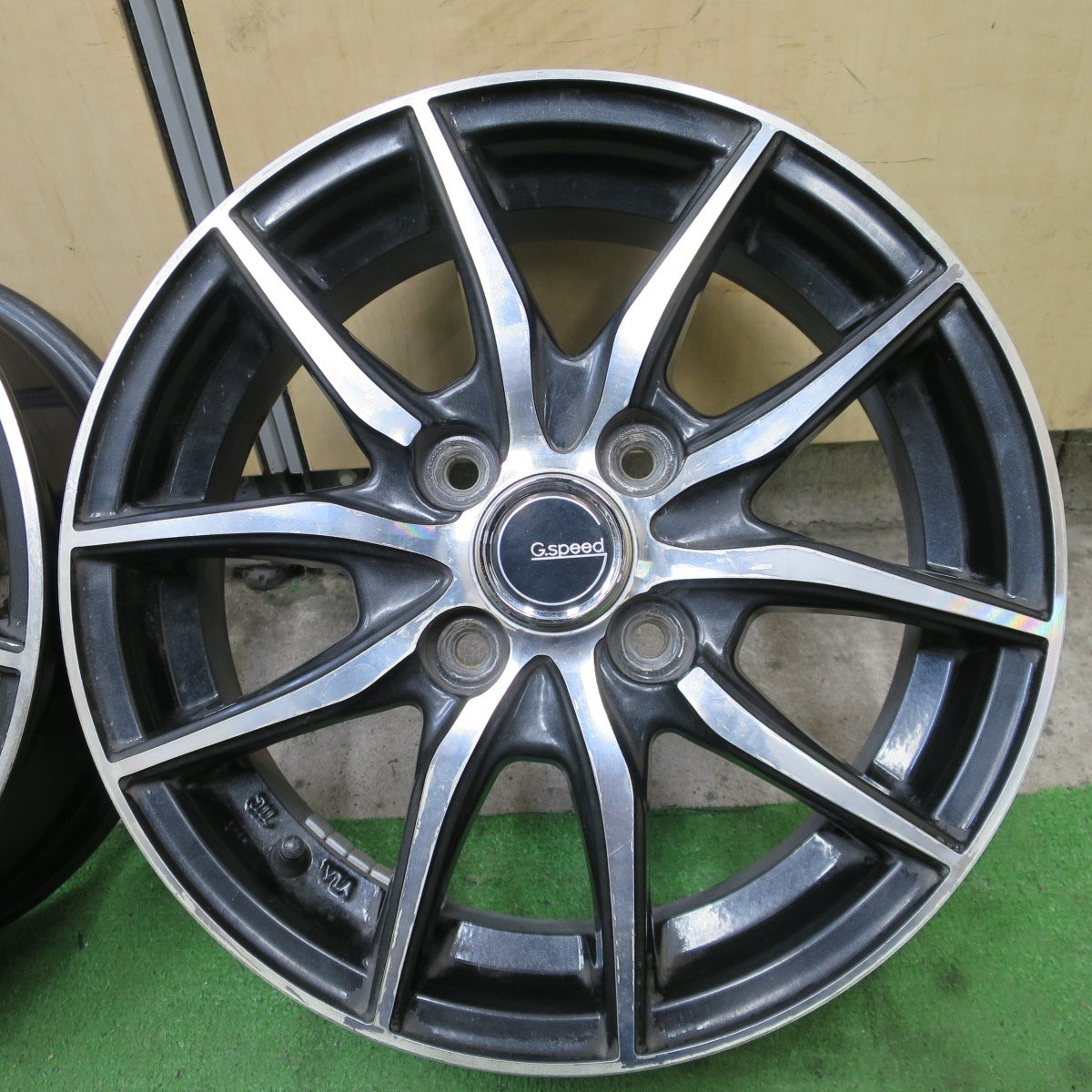 4本価格◎G.speed 14インチ ホイール Gスピード 14×4.5J PCD100/4H◎6090403NGホ