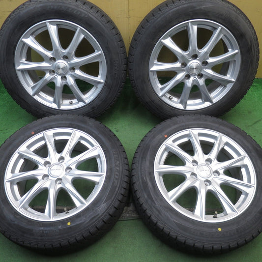 バリ溝！22年！9.5分★スタッドレス 215/60R17 ダンロップ ウインターマックス SJ8+ DUFACT デュファクト 17インチ PCD114.3/5H★5091904NJス