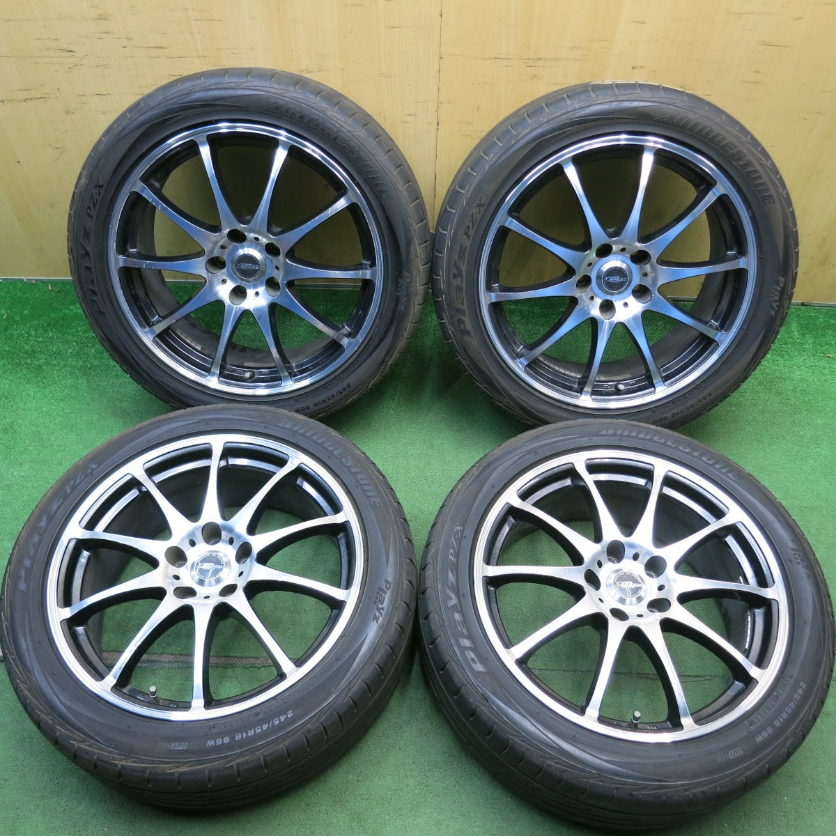 4本価格★245/45R18 ブリヂストン プレイズ PZ-X X CROSS SPEED PREMIUM クロススピード プレミアム 18インチ PCD114.3/5H★6052806HAノ