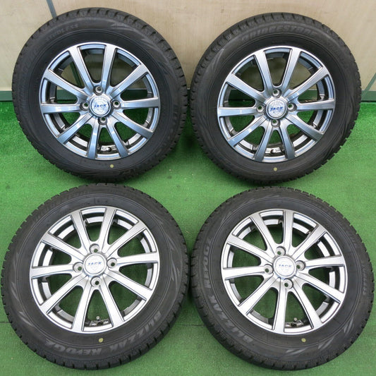 バリ溝！8.5分★スタッドレス 165/65R14 ブリヂストン ブリザック REVO GZ ZACK JP-110 MONZA ザック 14インチ ソリオ ハスラー 等 PCD100/4H★5021306TNス